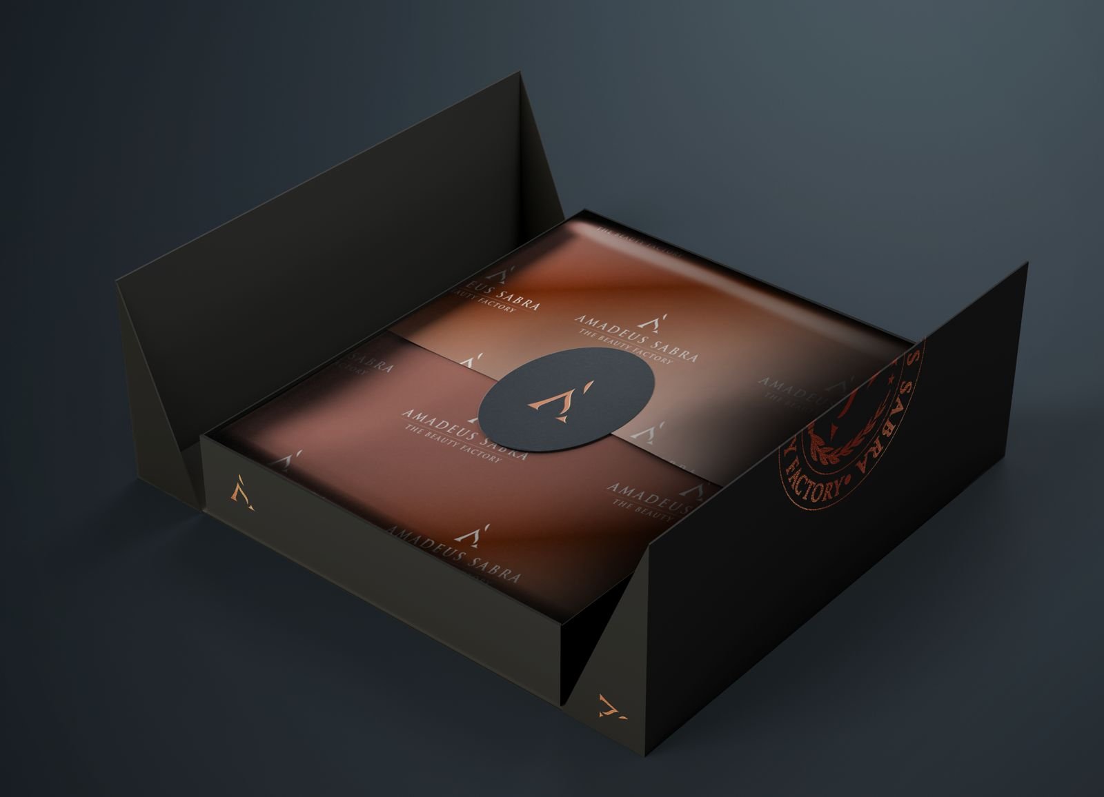 End of year gift package open