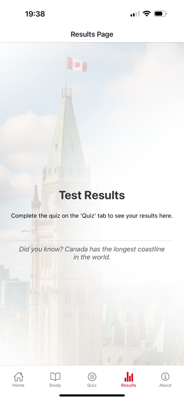 Test Results screenshot