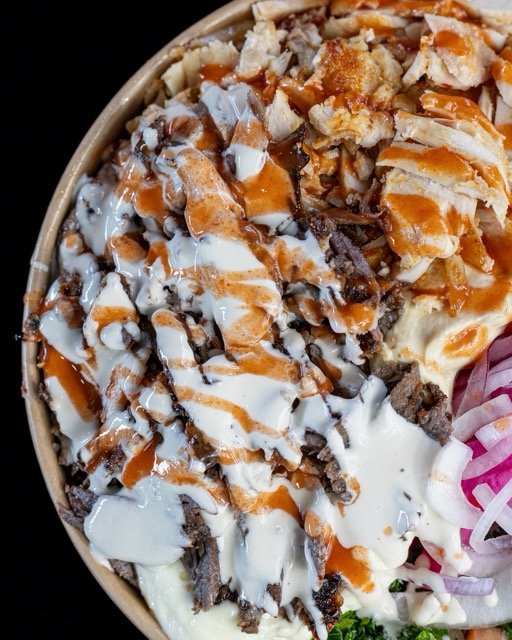Amir food photography — wraps, salads, and detail shots