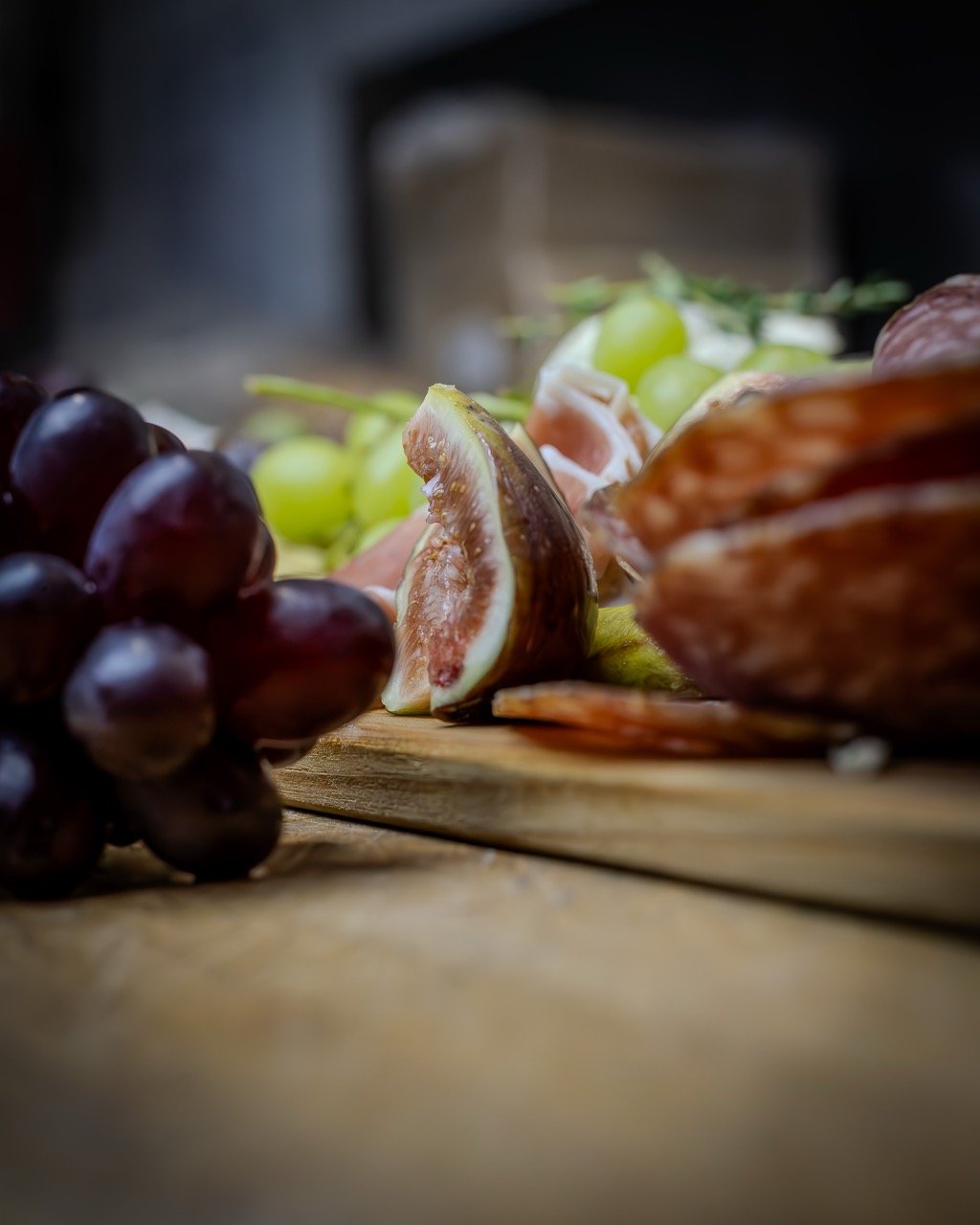 Close-up of fresh fruit and bread
