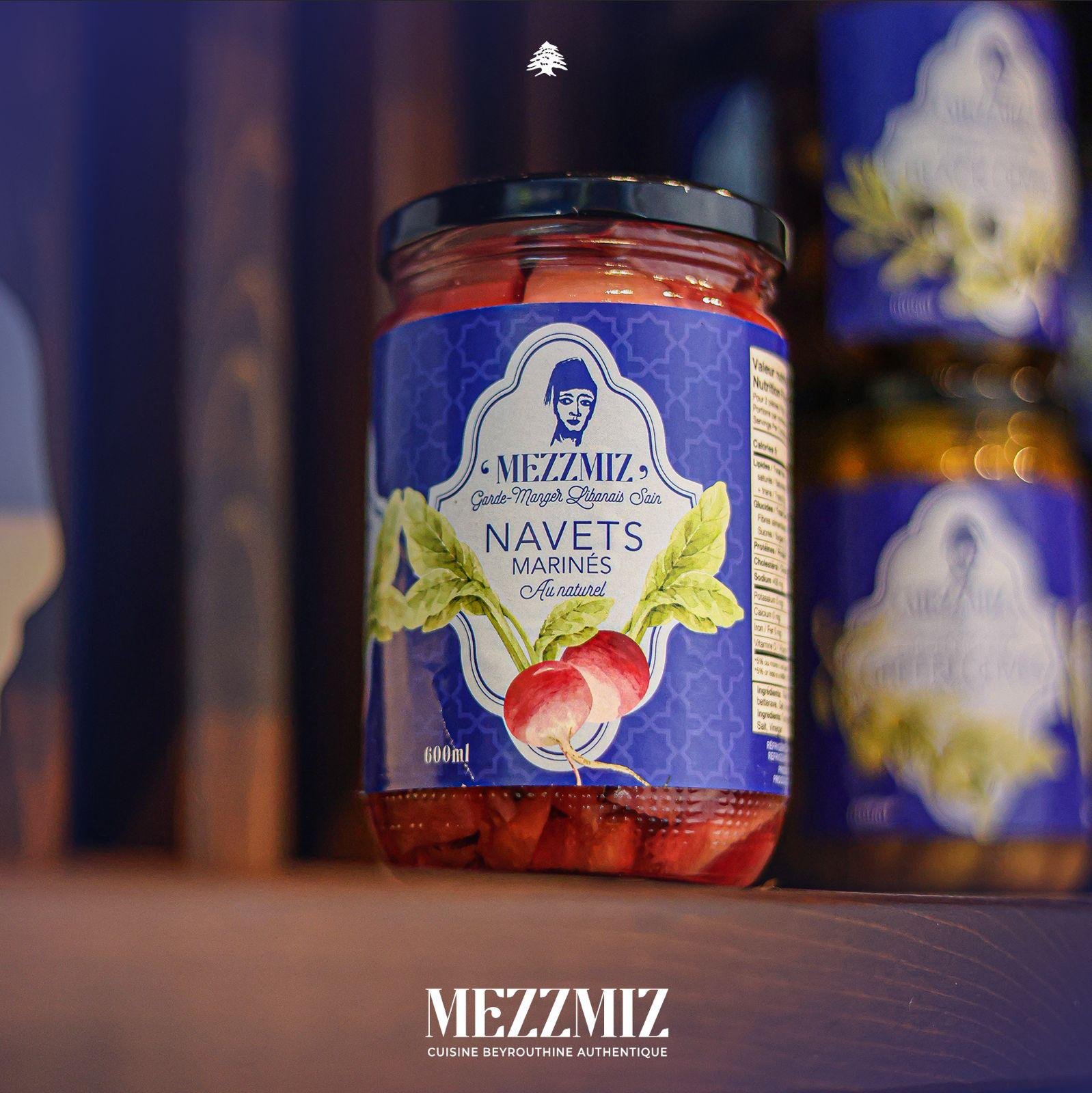 Branded jar of olives