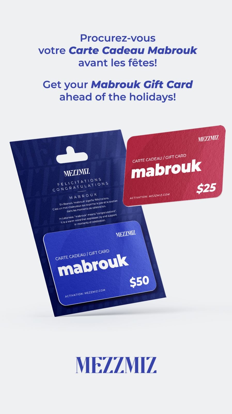 Red gift cards