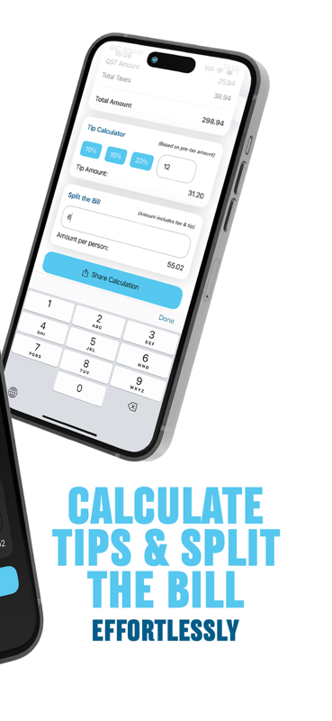 Feature: Calculate Tips & Split The Bill Effortlessly