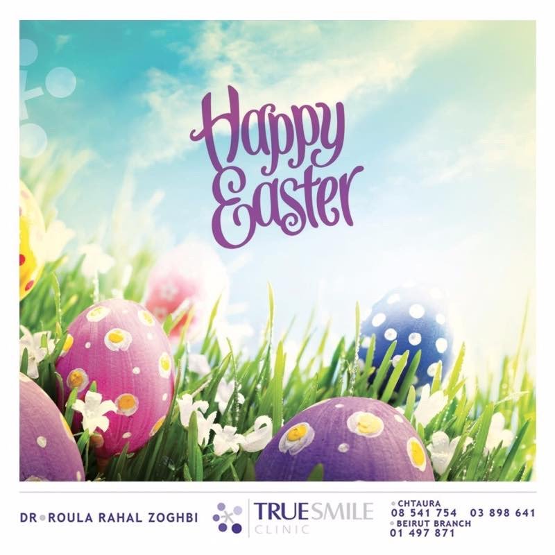A Happy Easter social media post