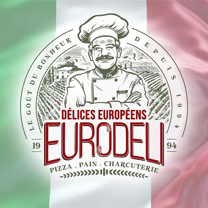 Euro Deli authentic market logo