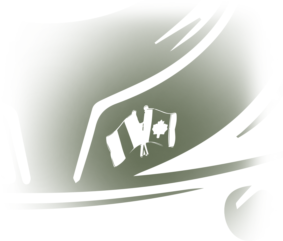 Close-up of the Canadian and Quebec flags on the chef's collar