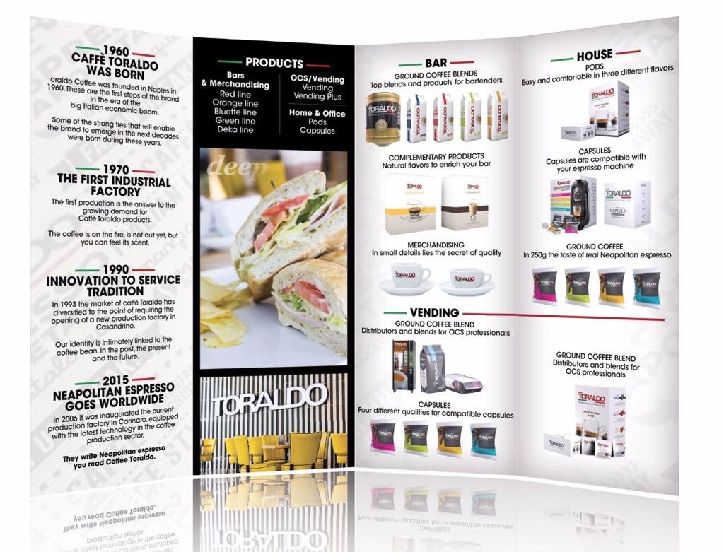 A tri-fold restaurant menu.