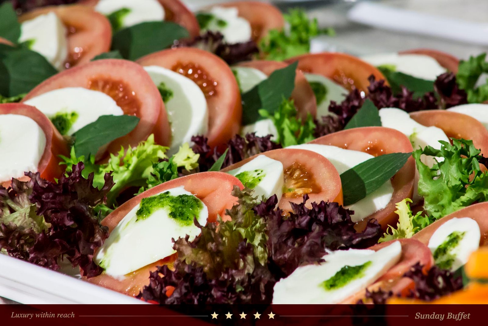 Fresh Caprese Salad photography.