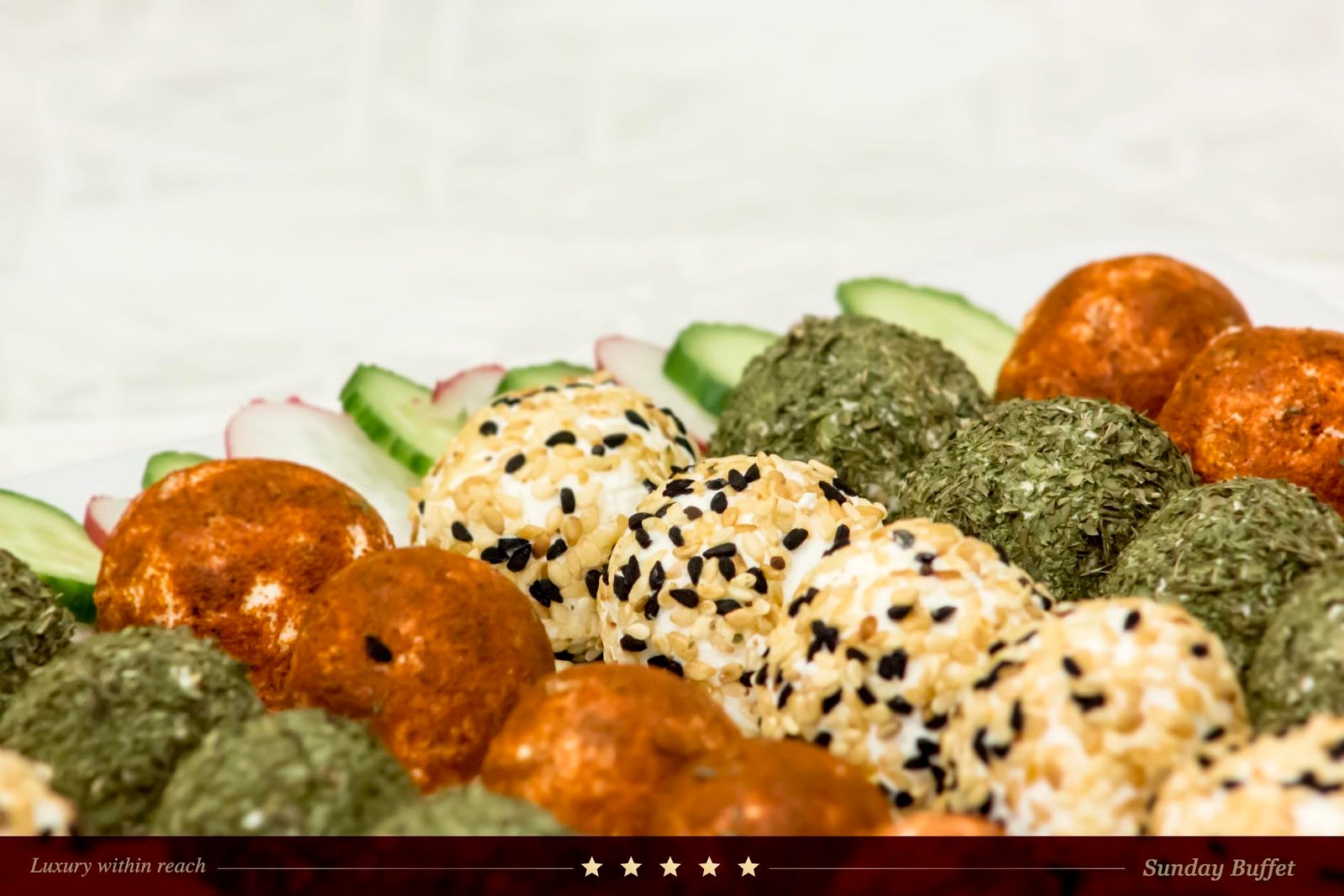 Savory Kibbeh Platter photography.