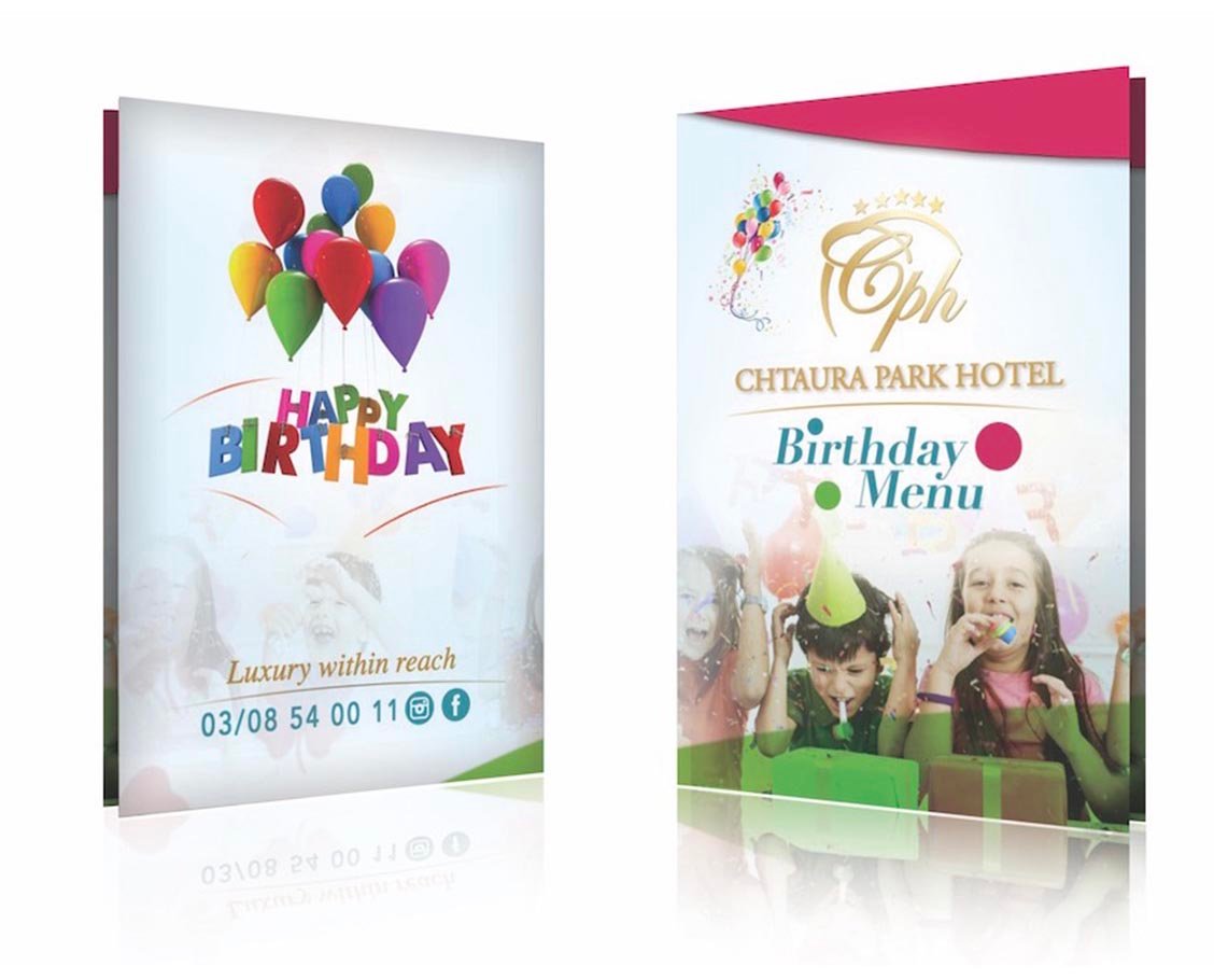 Special occasion card design.