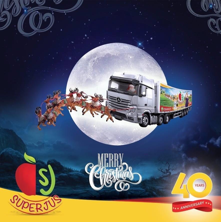 Alternate Christmas greeting social media post.