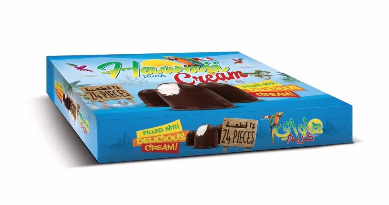 Cream snack packaging.