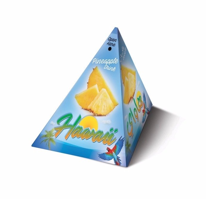 Pyramid juice box.