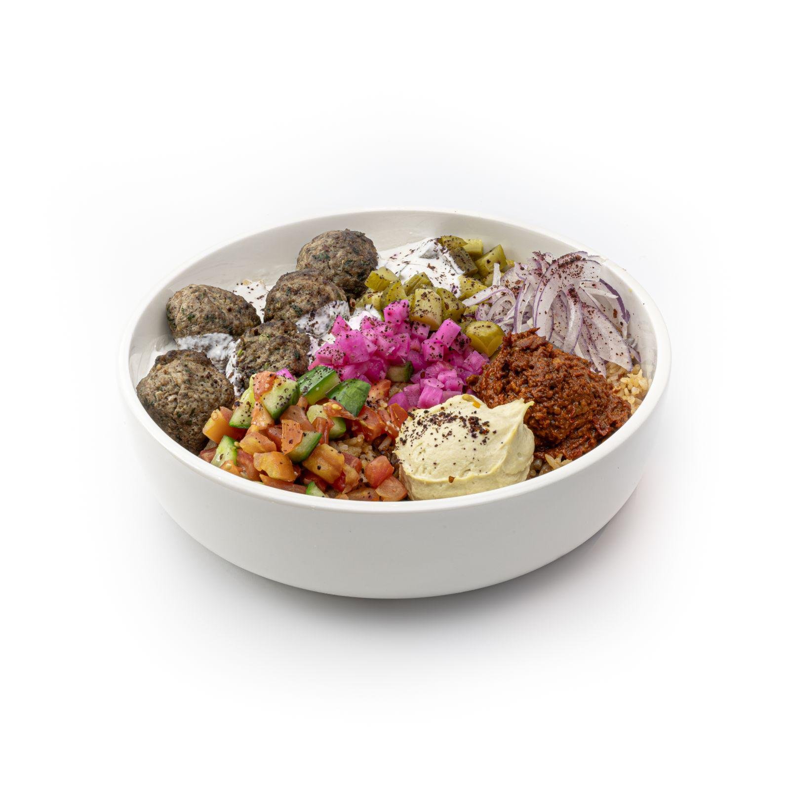 Photo of a food bowl on a white background.