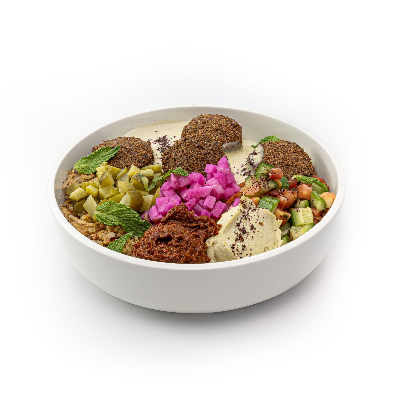 A close-up of a food bowl.