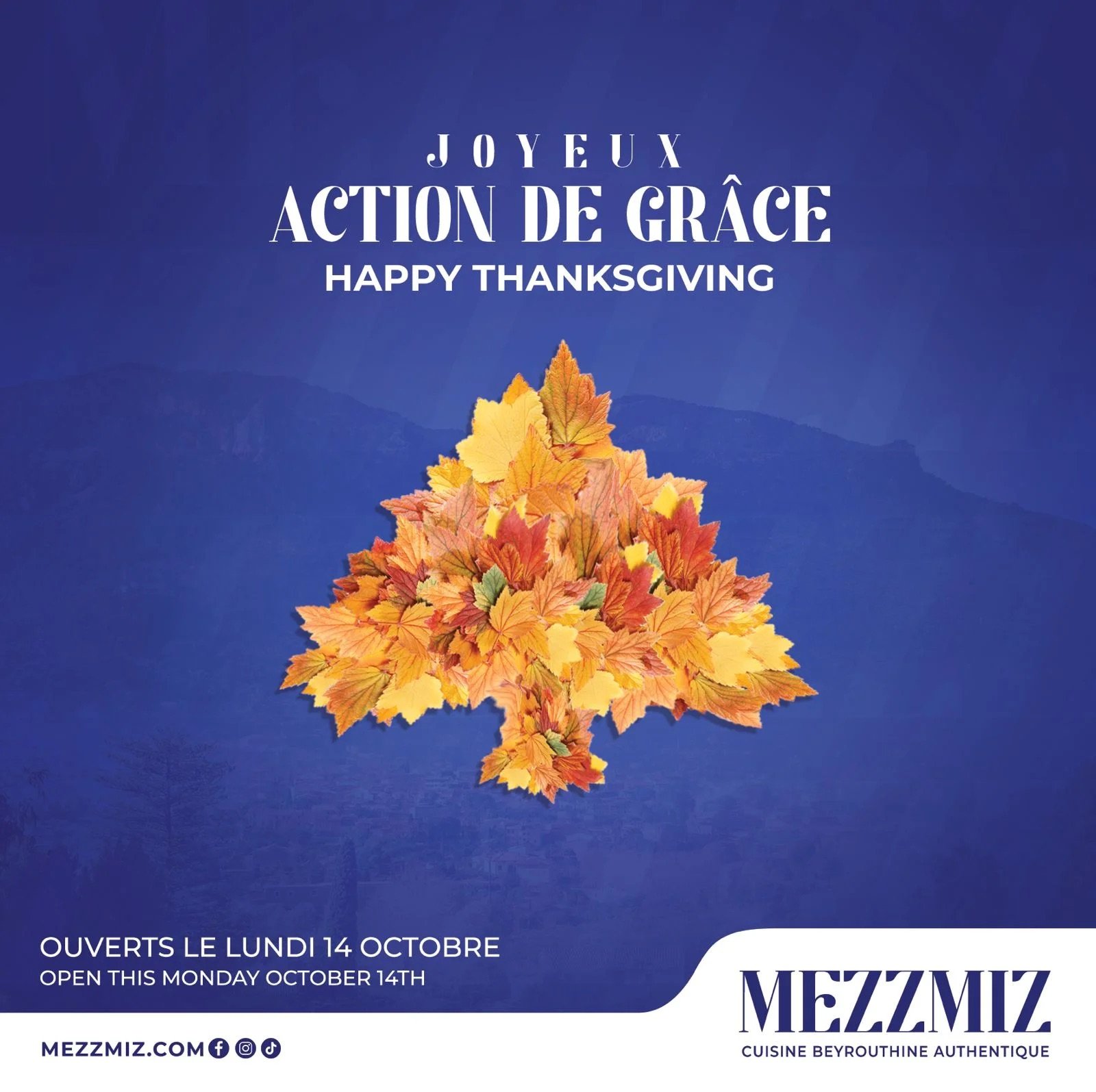 Mezzmiz social media post for a student discount campaign.