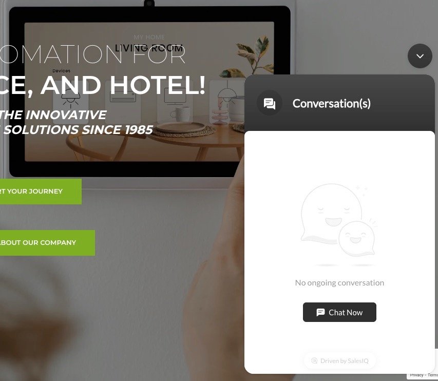 The integrated live chat feature.