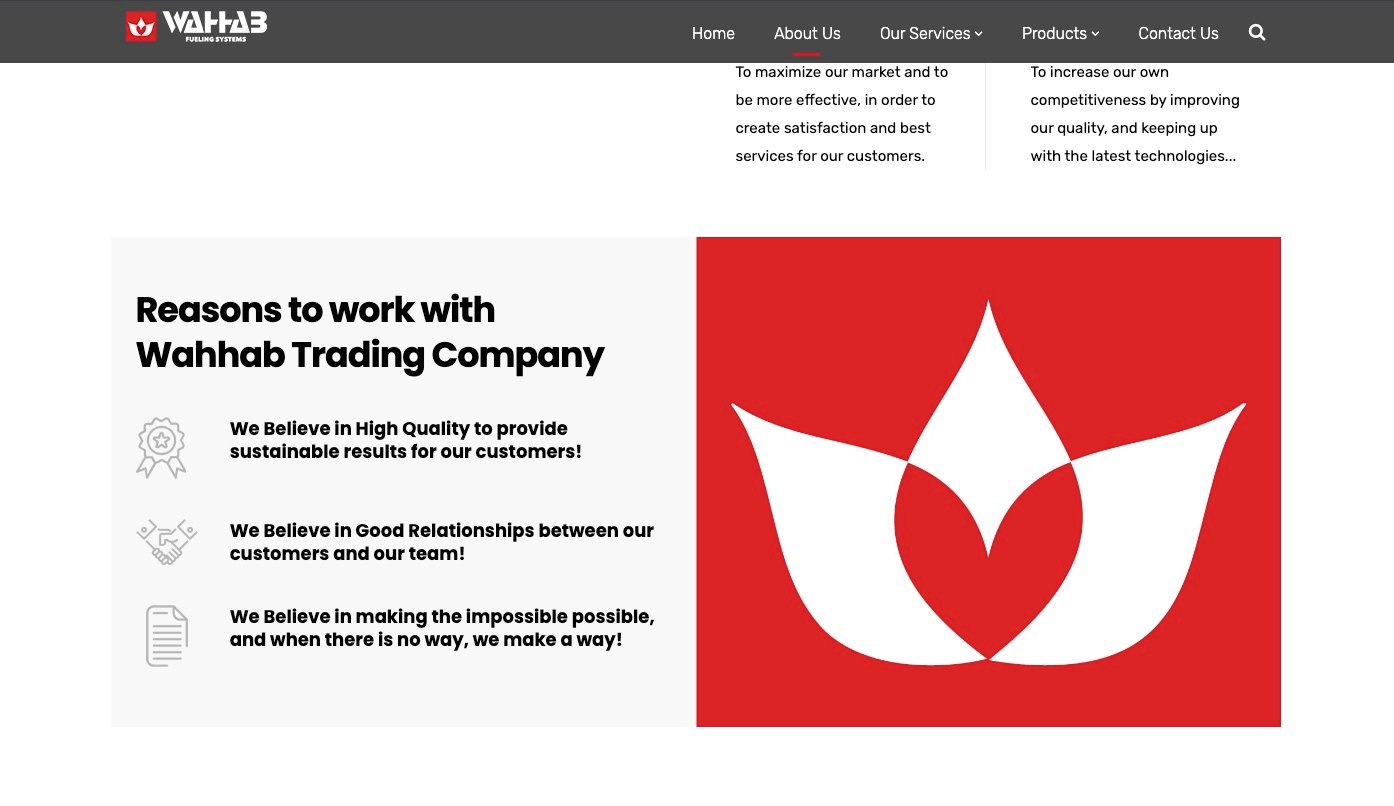 Reasons to work with Wahhab Trading Company.